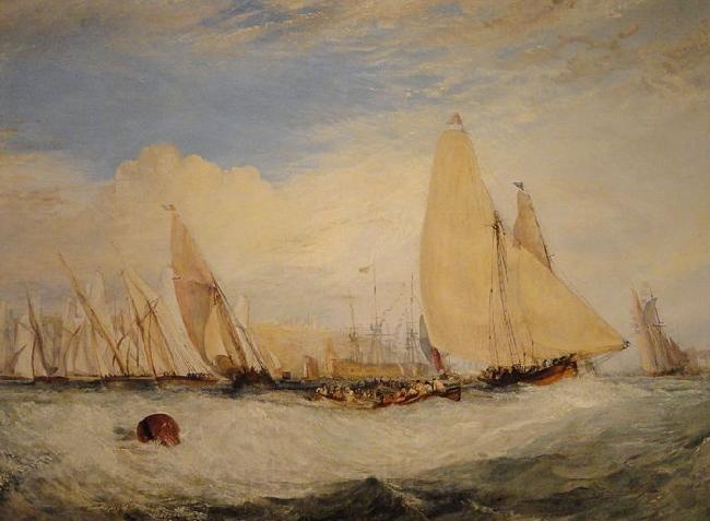 Joseph Mallord William Turner Regatta Beating To Windward Spain oil painting art